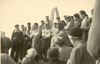 Monte Pania, inaugurazione della Croce posta in vetta il 18.08.1956